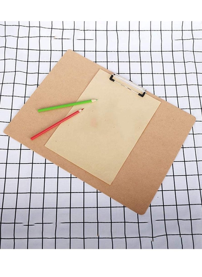 Generic - Hardboard Clipboards A3 File Folder Board Wooden Backing Board Plate Writing Plate Document Sorting Folder - Image 1
