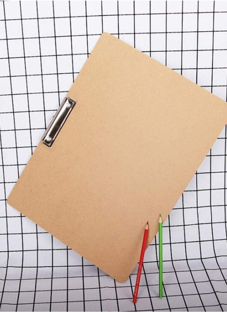 Generic - Hardboard Clipboards A3 File Folder Board Wooden Backing Board Plate Writing Plate Document Sorting Folder - Image 1