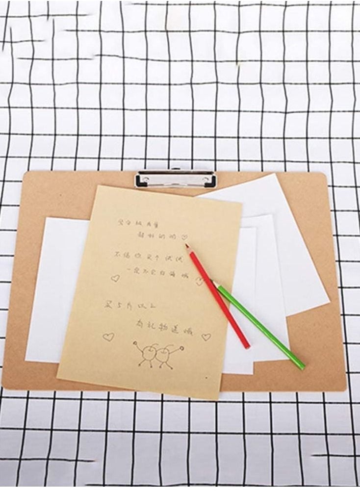Generic - Hardboard Clipboards A3 File Folder Board Wooden Backing Board Plate Writing Plate Document Sorting Folder - Image 1