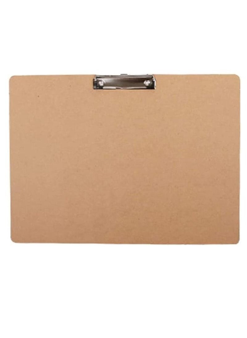 Generic - Hardboard Clipboards A3 File Folder Board Wooden Backing Board Plate Writing Plate Document Sorting Folder - Image 1
