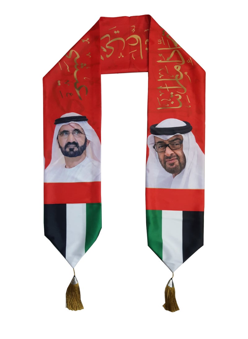 PAMEER - UAE National Day Scarf Emirati National Day Celebrations Neck Hanging Scarves for UAE Flag Day Emirati National Day UAE Martyrs Day Shoulder scarf - Image 1
