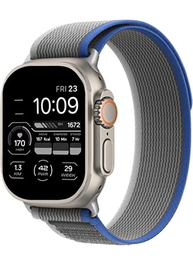 SHOPI - Trail Loop Compatible with Apple Watch Band 49mm 45mm 44mm 42mm 41mm 40mm 38mm, Nylon Weave Sport Loop Men Women Adjustable Pull Tab Strap for Apple Watch Ultra iWatch Series 8 7 6 5 4 3 2 1 SE - Image 1