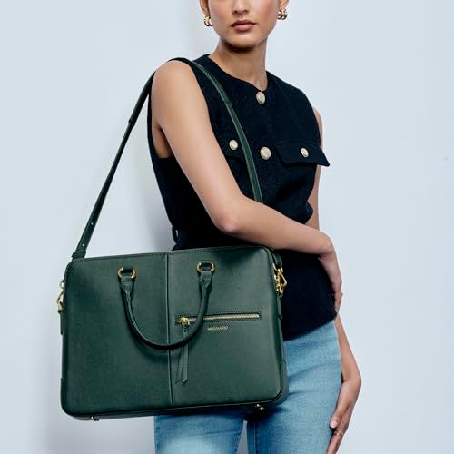 Miraggio Unisex Noel Laptop Bag | With Adjustable & Detachable Strap | Fits Up To 14 Inches Laptop, Green - Image 2