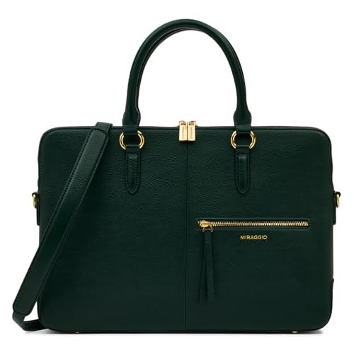 Miraggio Unisex Noel Laptop Bag | With Adjustable & Detachable Strap | Fits Up To 14 Inches Laptop, Green - Image 1