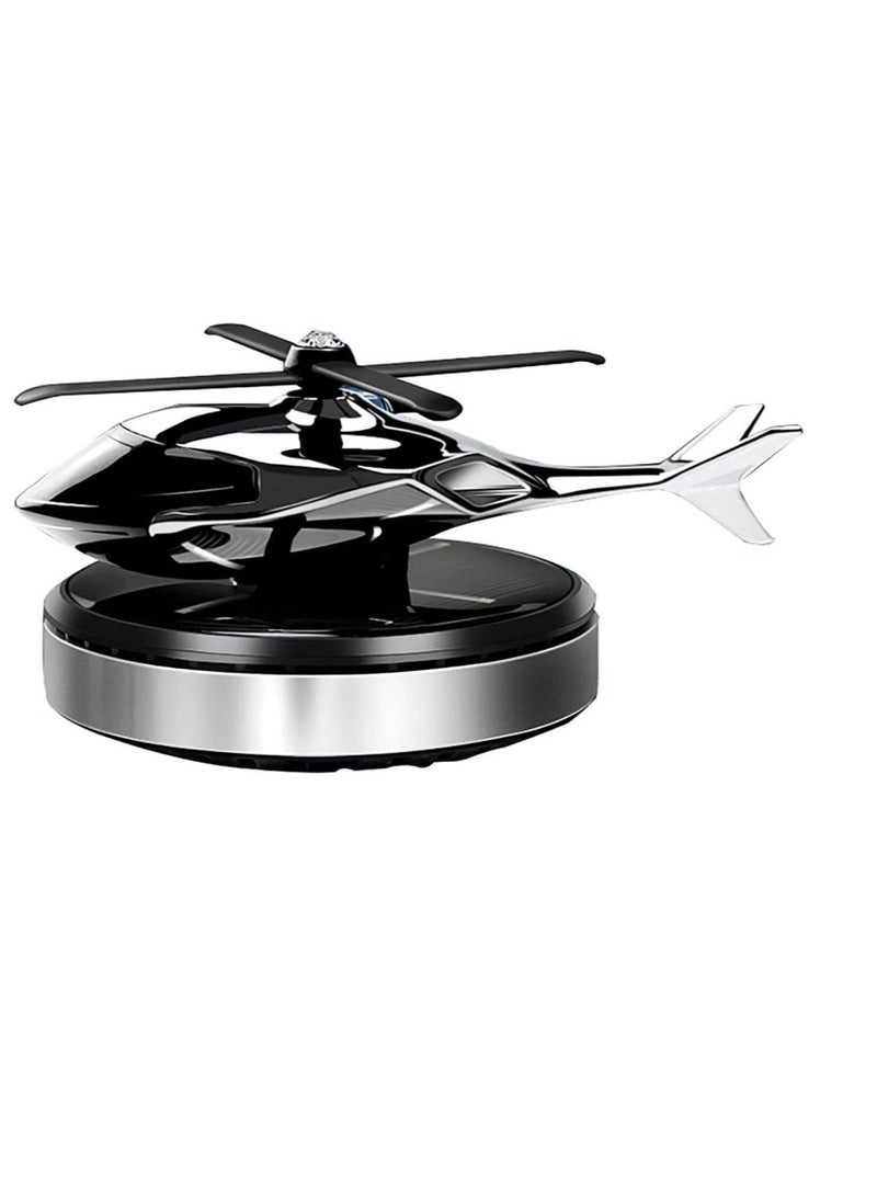 Car Aromatherapy Ornament Helicopter Solar Aromatherapy Diffuser, Rotary Airplane Car Perfume Ornament Air Freshener, Lasting Light Fragrance Interior Decoration Accessories Car Home Diffuser - Image 1