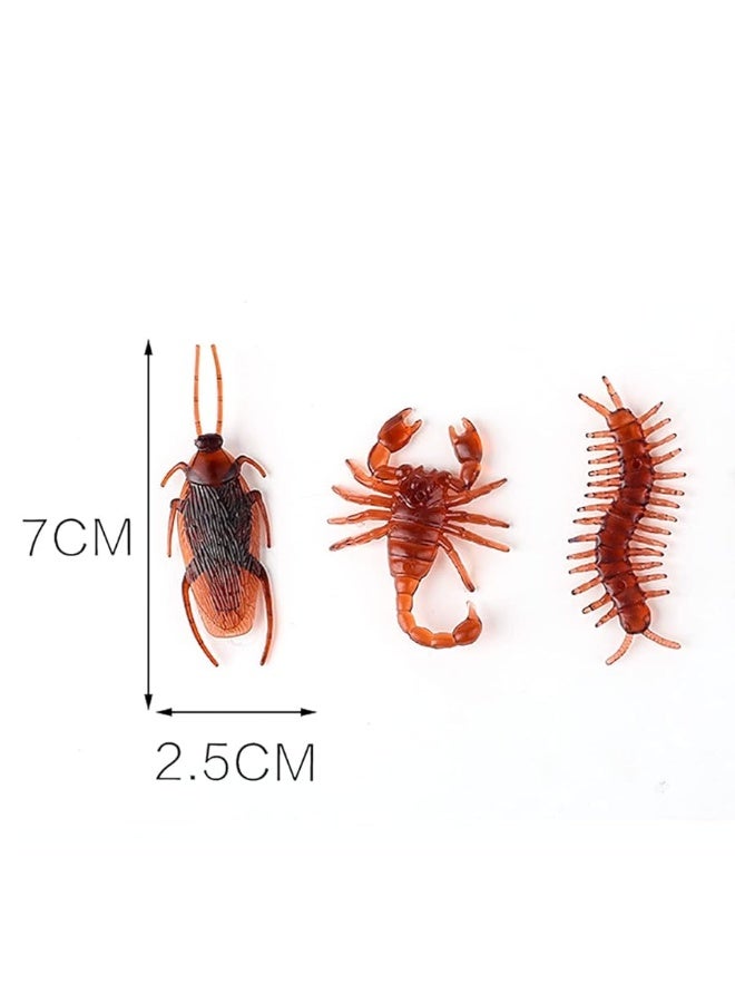 Cooplay 30pcs Vintage Mock Fake Plastic Centipede Scolopendra Roach Scorpion Insects Joke Toys Prank Scary Trick Bugs for Party - Image 3