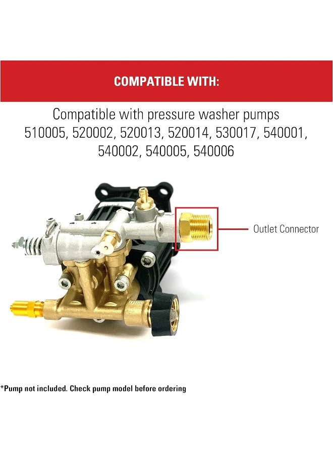 Simpson Simpson Cleaning 7106686 Outlet Connector for Gas Powered Pressure Washer Pumps, Gold  - Image 3