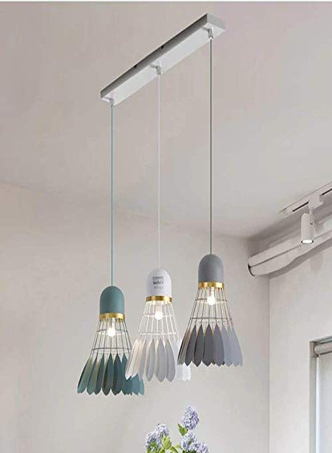 GreyWings Metal Shuttle Pendant Lights Lamps Hanging Lights, White - Image 5