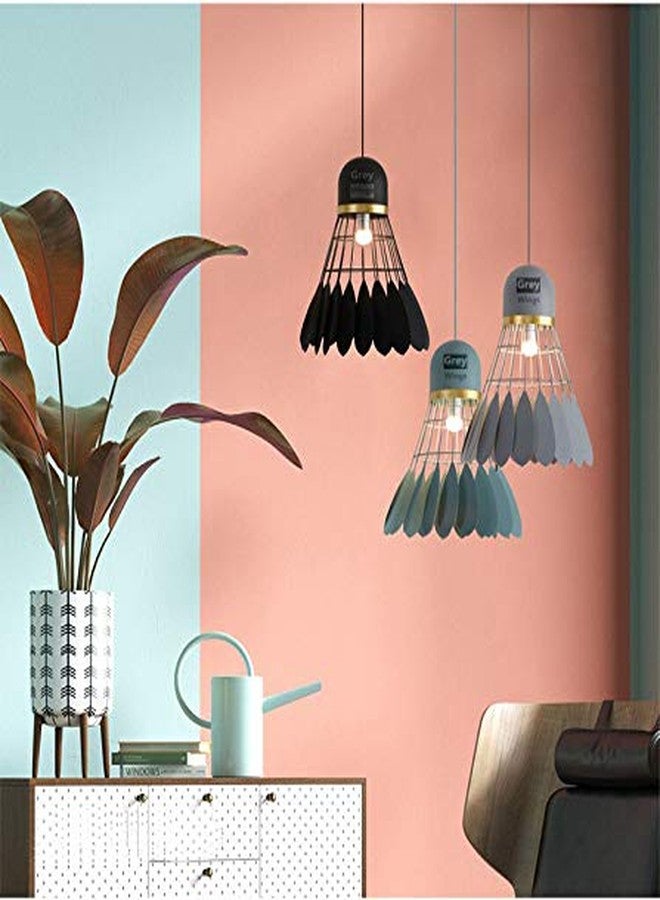GreyWings Metal Shuttle Pendant Lights Lamps Hanging Lights, White - Image 4