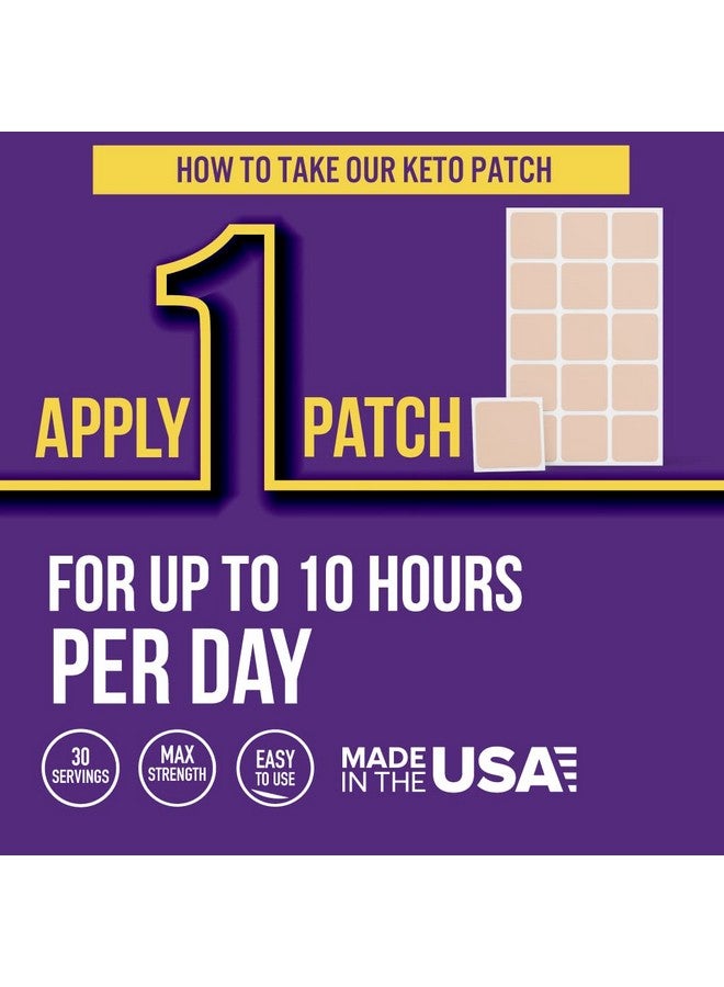 VitaPatch Keto Patch with B12 Methylcobalamin and Vitamin Guarana B12 Patch for Energy - 30 Day Supply Keto & Vitamin B12 Patches - Made in The USA - Image 4