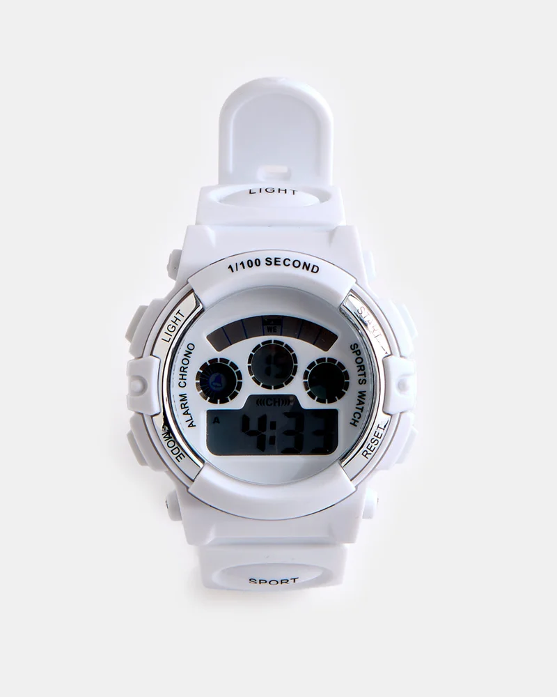 REDTAG Boys White Functional Digital Watch