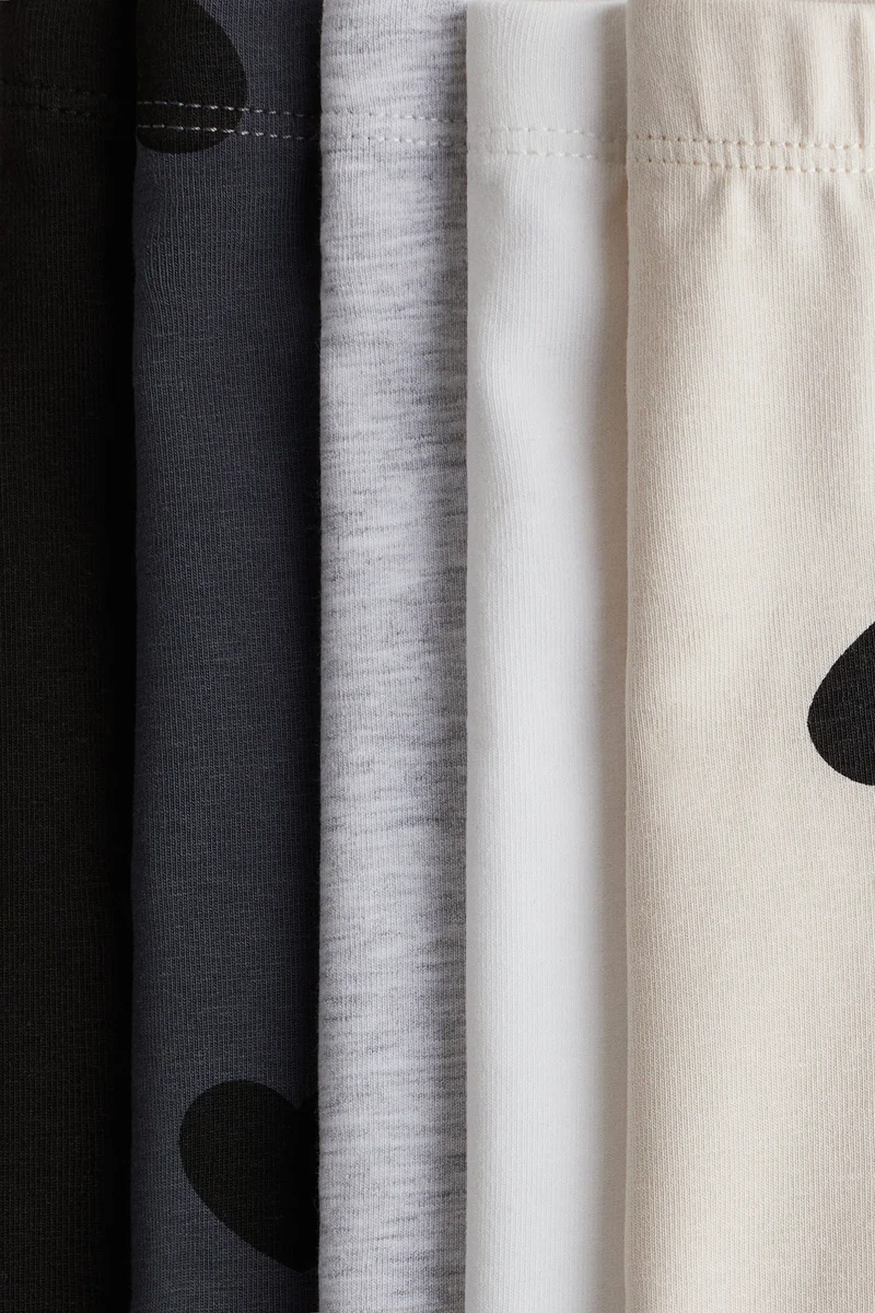 اتش اند ام شورت ركوب الدراجة الهوائية من القطن - عبوة من 5 قطع