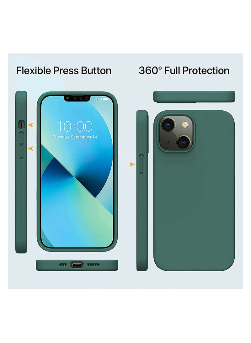 Silicone Protective Case Compatible with iPhone 14 Soft Liquid Gel Rubber Cover Shockproof Bumper Anti-Scratch Anti-Fingerprint Anti-Drop Slim Cover for iPhone (for iPhone 14  ) - Image 3