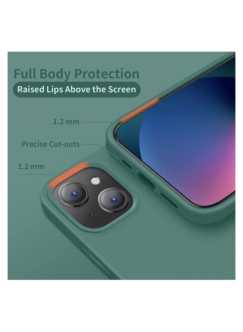 Silicone Protective Case Compatible with iPhone 14 Soft Liquid Gel Rubber Cover Shockproof Bumper Anti-Scratch Anti-Fingerprint Anti-Drop Slim Cover for iPhone (for iPhone 14  ) - Image 4