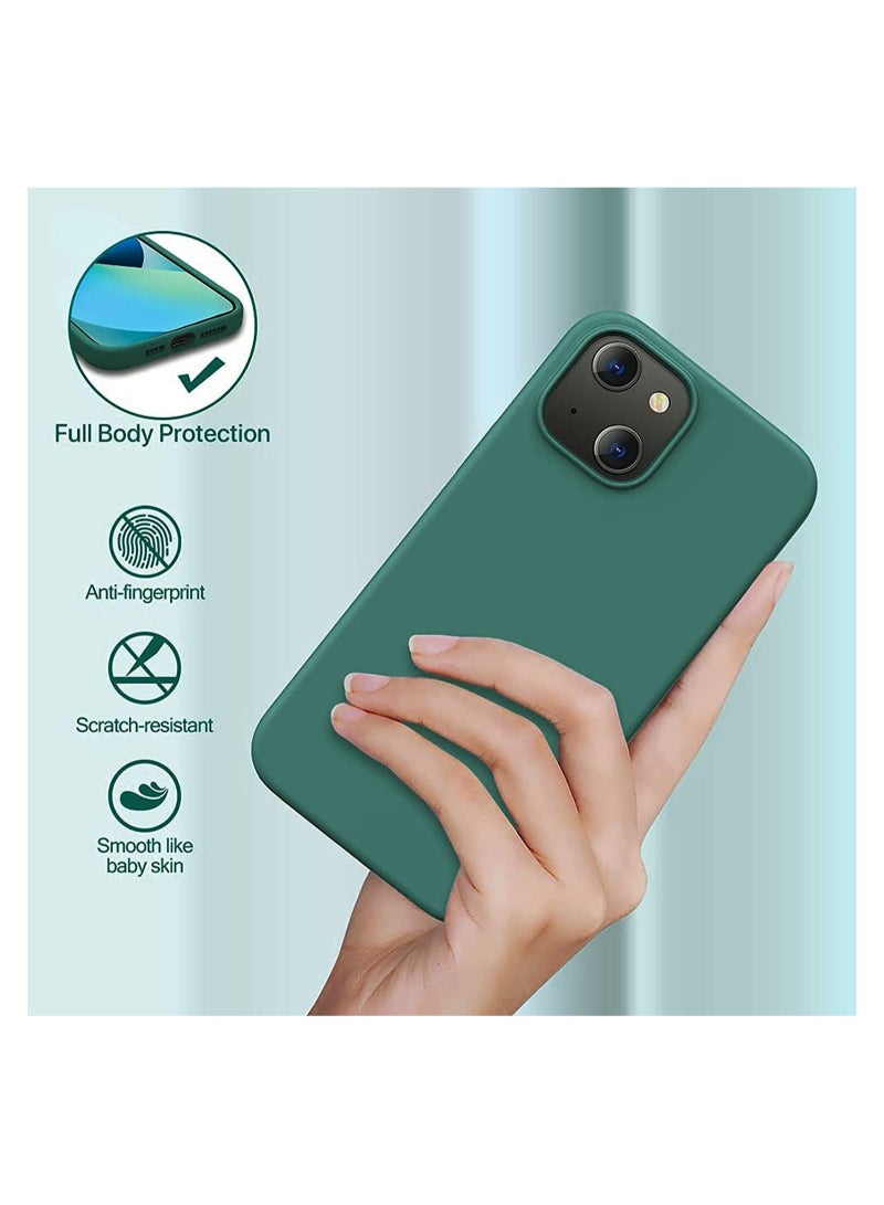 Silicone Protective Case Compatible with iPhone 14 Soft Liquid Gel Rubber Cover Shockproof Bumper Anti-Scratch Anti-Fingerprint Anti-Drop Slim Cover for iPhone (for iPhone 14  ) - Image 2