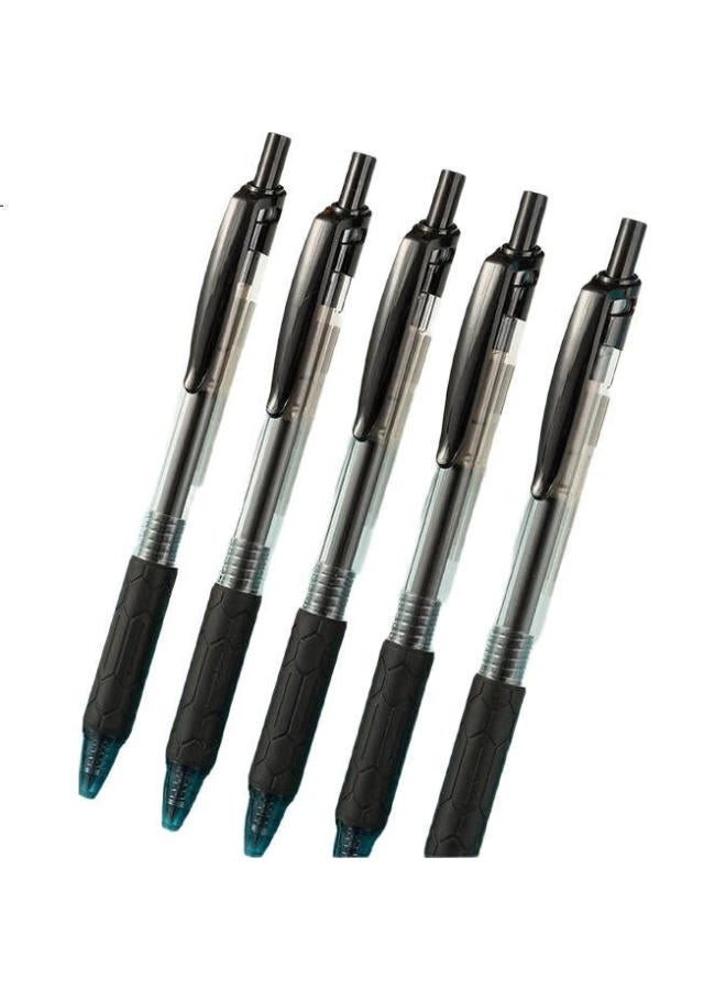 M.G Chenguang (M&G) Stationery Retractable Gel Pen, Student 0.5Mm Black Pen, Signature Pen, Business Bullet Tip, Exam-Specific Pen, High-Quality Office Supplies, Black, 12 Pens/Box - Image 2