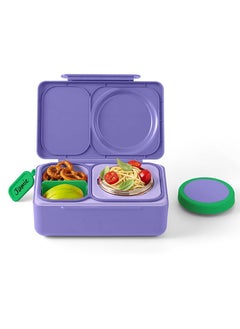 Omielife OmieBox Up Bento Box with Insulated Thermos & Ice Pack, Galaxy Purple  - Image 2