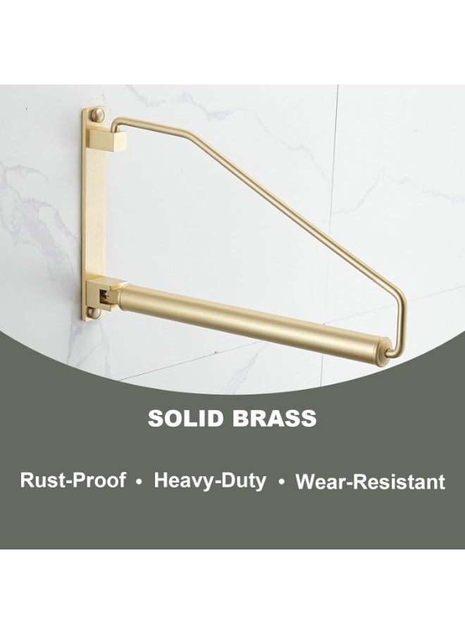 NEWRAIN Clothes Drying Rack, Heavy Duty Wall Mounted Swing Arm Hanger, Space Saver Clothes Dryer Rail, Clothes Hanger For Laundry Room, Garage, (1pc, Black, Triangle Shape) - Image 4