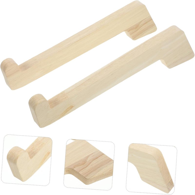 Holibanna 2pcs Portable Wooden Laptop Stand for Desk Height Laptop Holder Lightweight Design for Home Office Bed Sofa Use Stable Support - Image 5