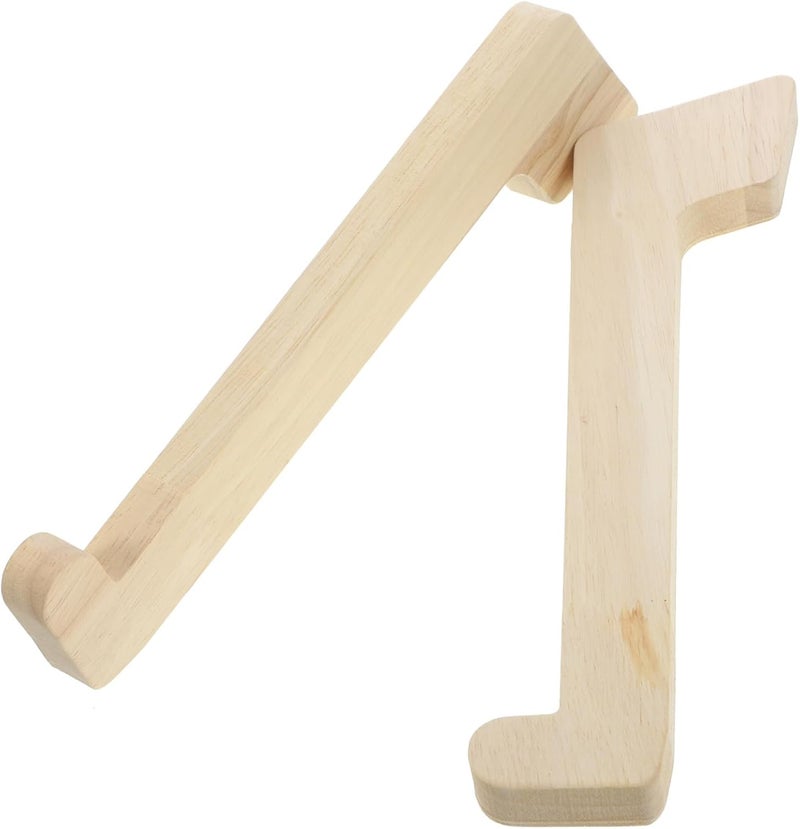 Holibanna 2pcs Portable Wooden Laptop Stand for Desk Height Laptop Holder Lightweight Design for Home Office Bed Sofa Use Stable Support - Image 1