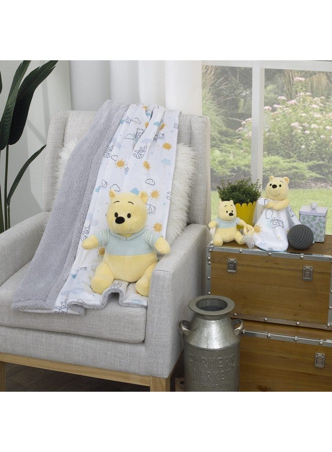 Disney Winnie The Pooh Yellow and Aqua Plush Buddy Pacifier Holder - Image 5
