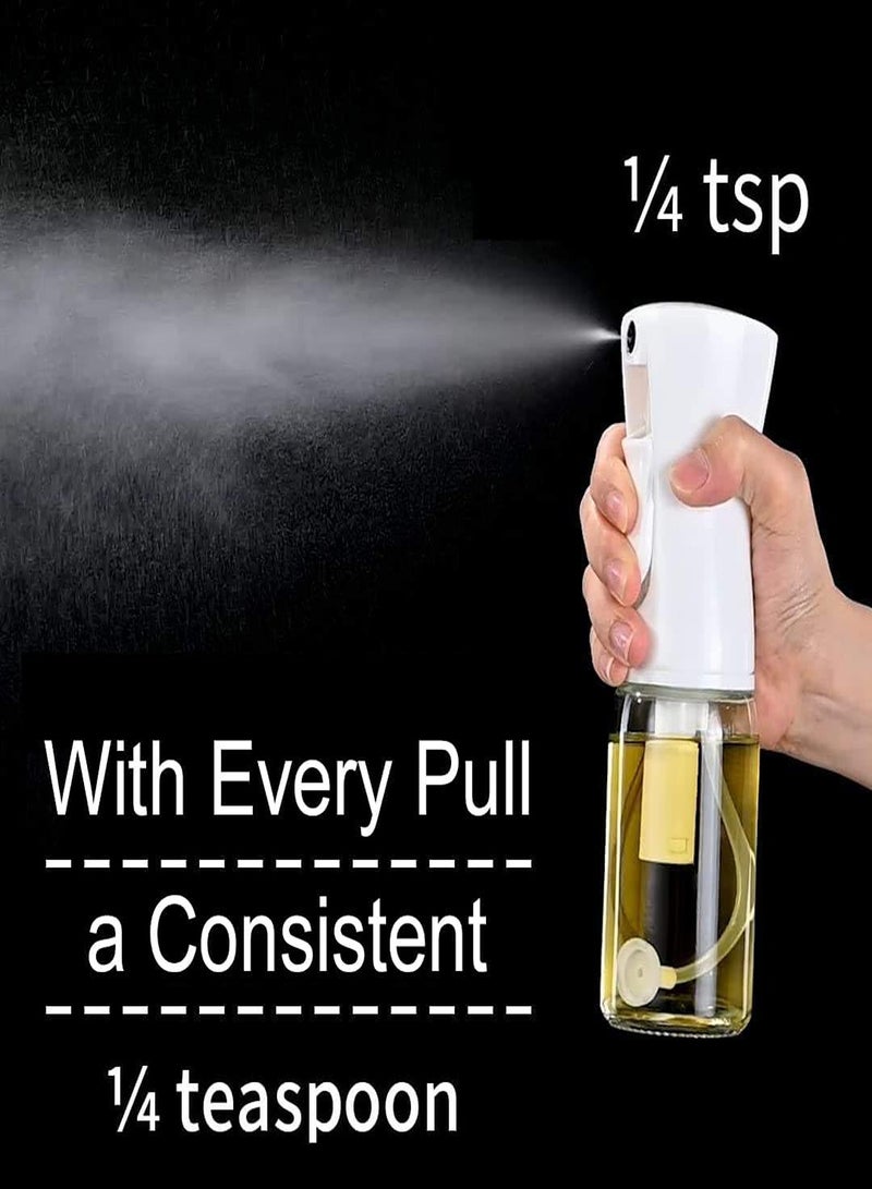 Refillable Oil Sprayer for Cooking - 6.7 fl.oz Glass Oil Mister- Olive Oil Spray Bottle - Olive Oil Sprayer Mister - Oil Spitzer - Kitchen Spray Bottle - Air Fryer Accessories  - Image 2