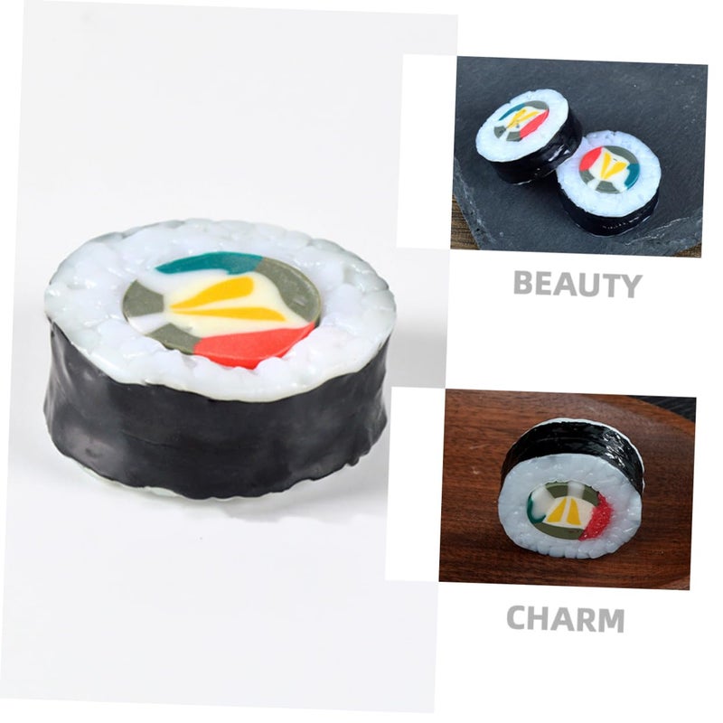 Realistic Sushi Models Artificial Onigiri Decor 4 Pieces Food Display Photography Props - Image 4