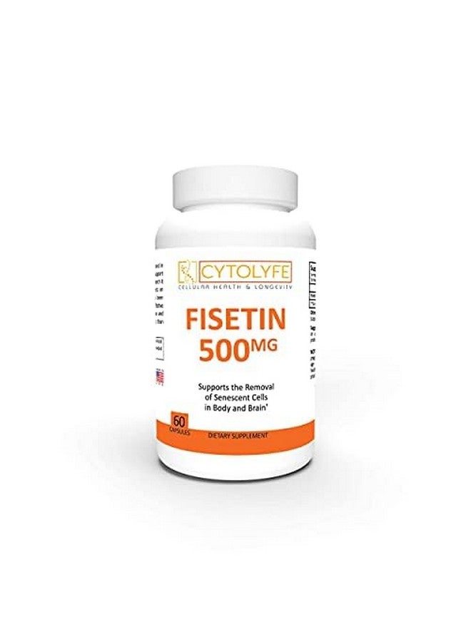 CYTOLYFE Fisetin 500mg 98% Pure Fisetin 500mg Therapeutic Dose 60 Capsules Senolytic Activator Anti-Aging Life Extension - Image 1
