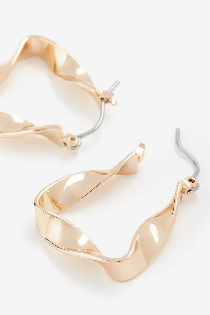 H&M Twisted hoop earrings