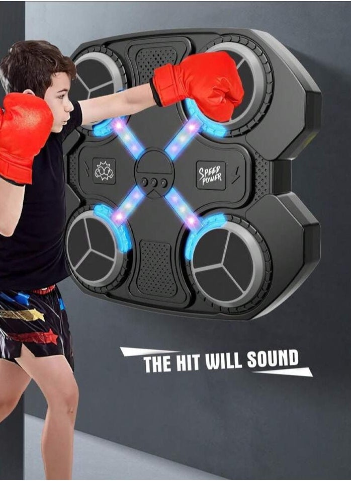 Generic Electronic Boxing Wall Smart Boxing machine Electronic Boxing Trainer Wall With Bluetooth And Boxing Gloves Installed In The Home Gym Boxing Training Equipment  - Image 4
