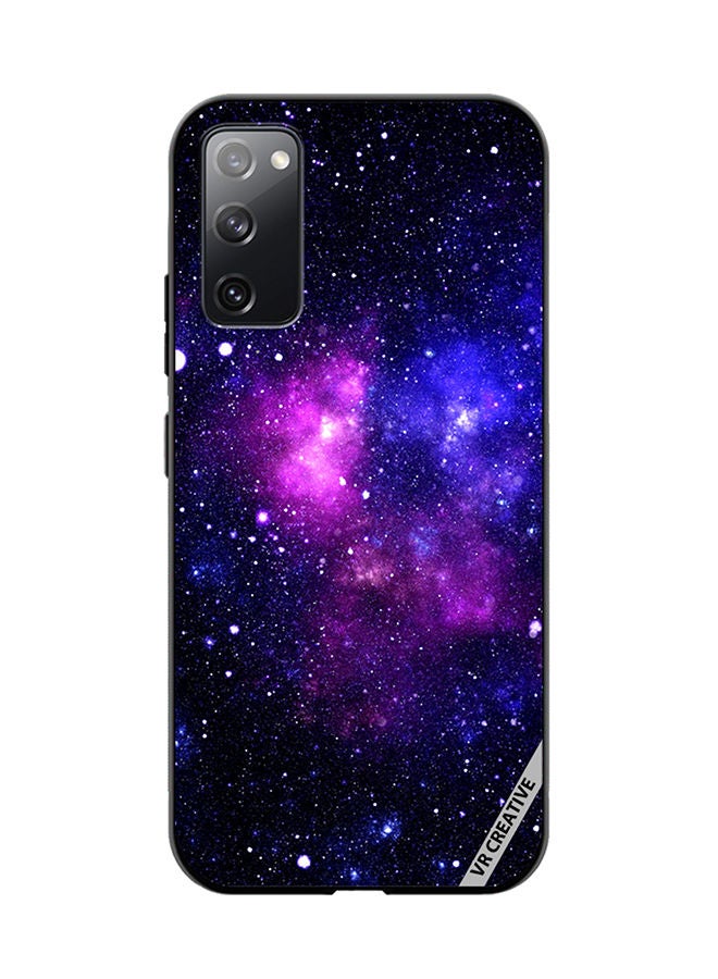 VR CREATIVE Protective Case Cover For Samsung Galaxy S20 FE 5G Galaxy  Purple Design Multicolour - Image 1