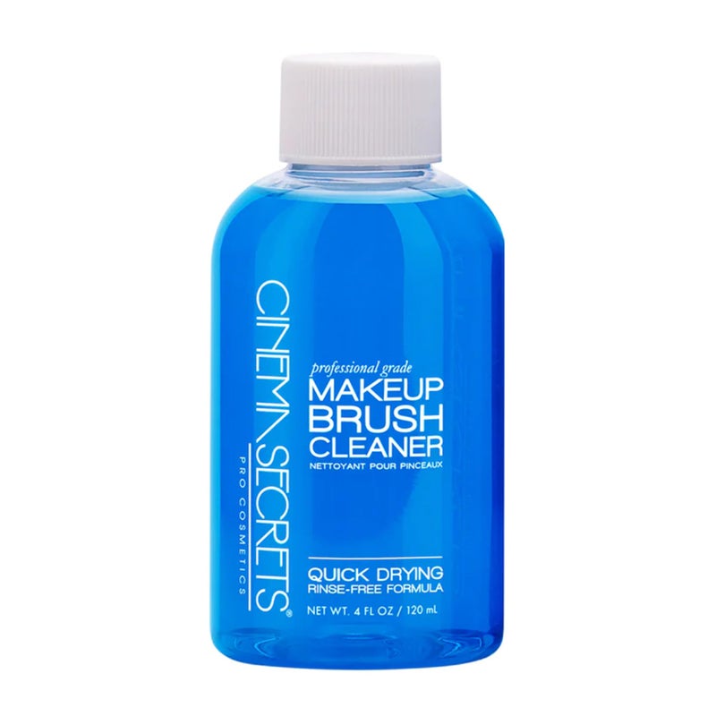 Cinema Secrets Original Blue Vanilla Makeup Brush Cleaner Solution - Professional Cleanser for Makeup Brushes - Quick-Drying, Rinse-Free Formula - Removes Stubborn Waterproof Make Up (4 fl oz) - Image 1