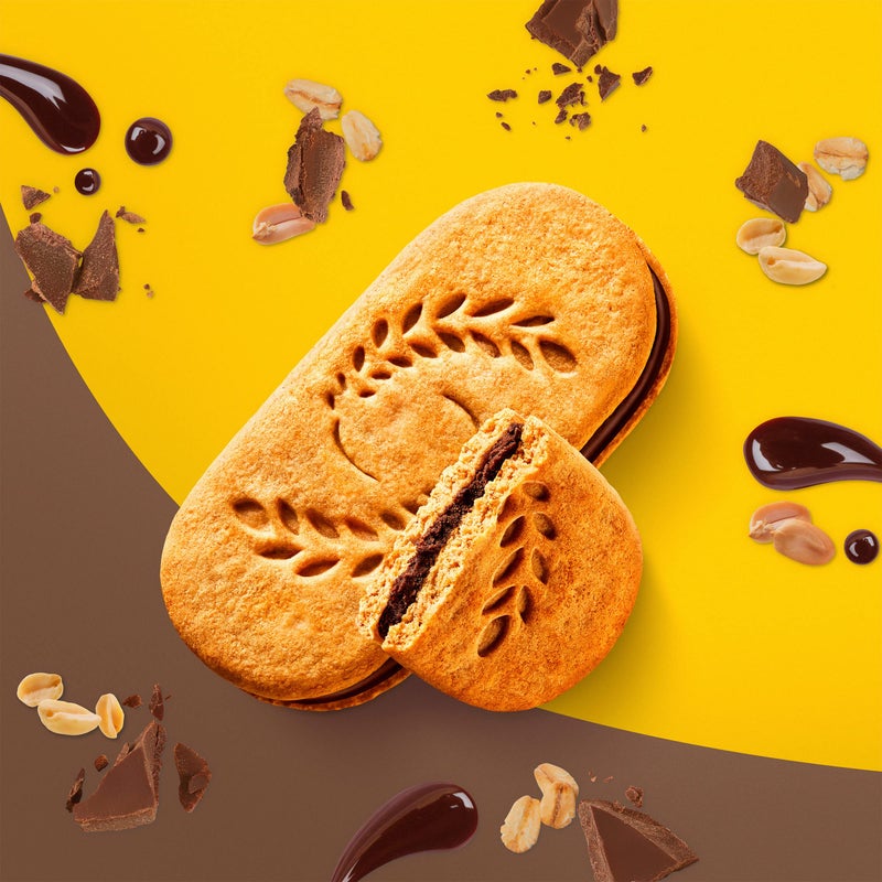 Belvita Breakfast Sandwich Dark Chocolate Creme Breakfast Biscuits, 8 Packs (2 Sandwiches Per Pack) - Image 2