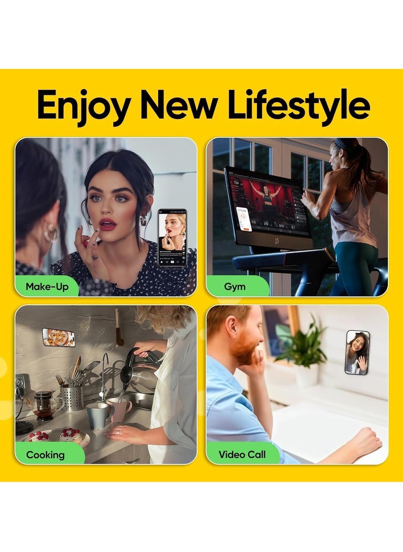Generic - Silicone Double-Sided Suction Phone Case Detachable Mount - Hands-Free, Strong Grip Holder for Selfies & Videos - Durable, Easy to Use - iPhone & Android - Image 1