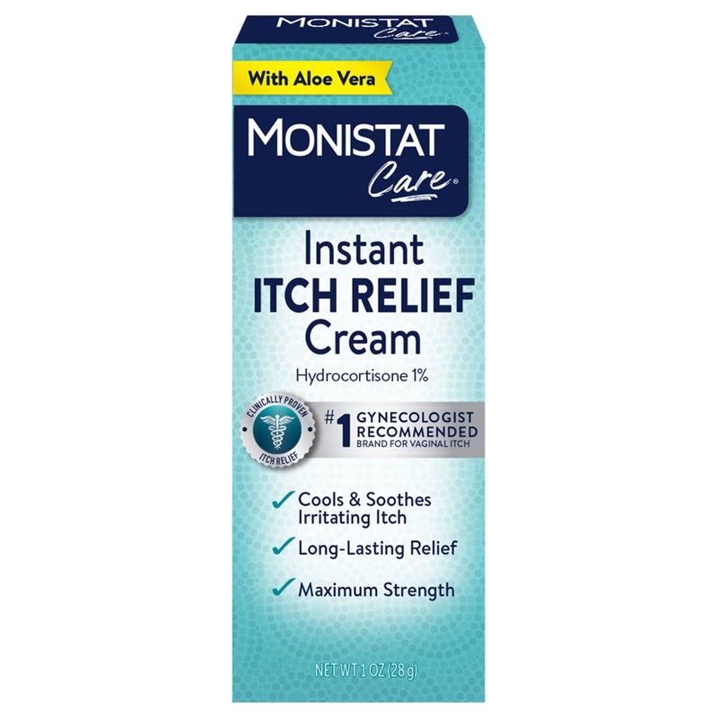 Monistat Instant Itch Relief Cream for Women, Maximum Strength Feminine Itch Care, 1 oz - Image 1