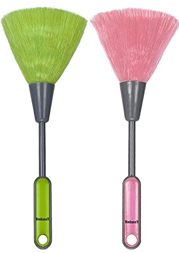 Nimbose® Computer Cleaning Brush Set, Plastic Mini Laptop Keyboard Dust Cleaning Small Brush Set (Random Colors, Set of 2), Multicolour - Image 1