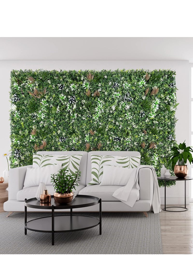co arma Artificial grass green panels for indoor and outdoor wall decoration, 1 piece 100*100cm  - Image 3