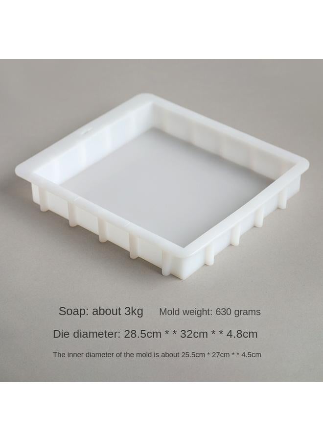 Bluejw Rectangular Cold Soap Mold Silicone Mold DIY Handmade Soap Toast Thickened Silicone Mold With Lid - Image 1
