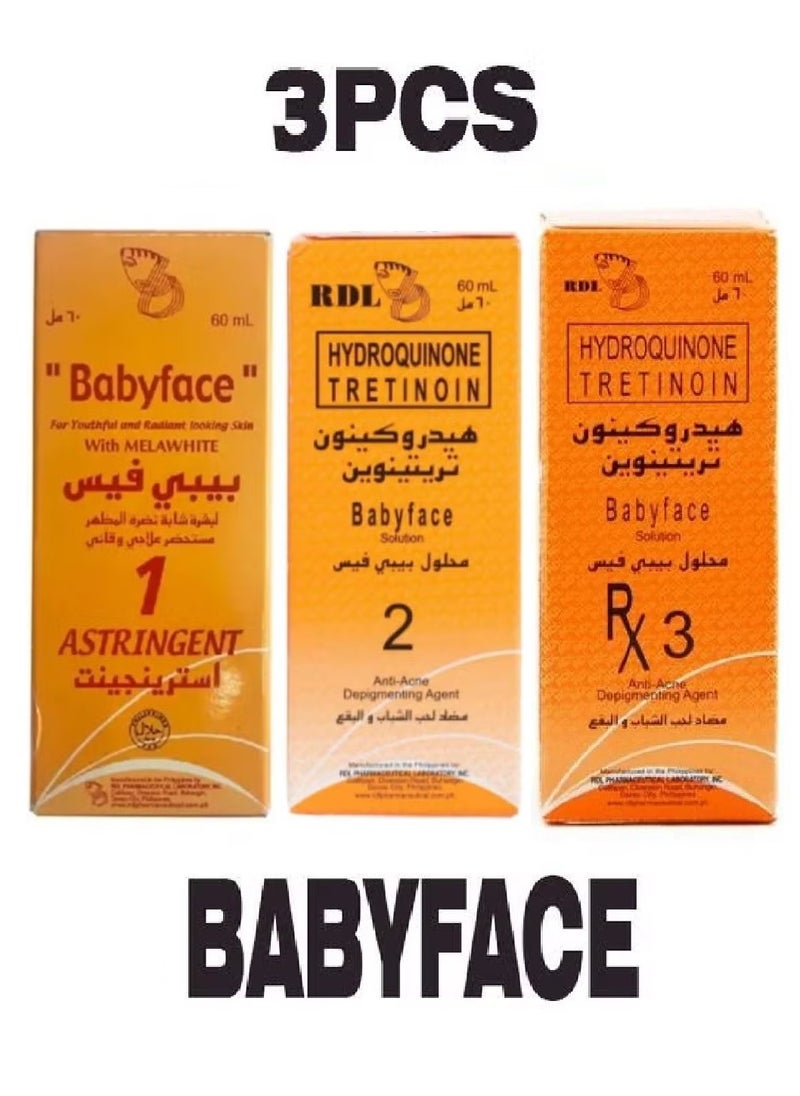 Set of 3 Pieces Babyface Solution - 3x60 ml - pzsku/ZDB93EB5F140CDE9BA1FBZ/45/_/1722936314/f10c76a4-44fd-405b-b613-5fe375a473b2