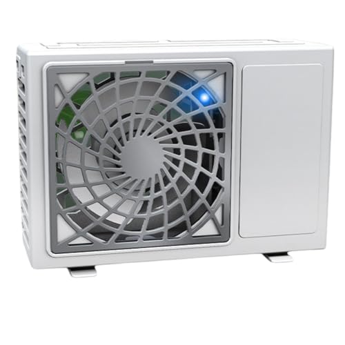 Spiaty Air Conditioner USB Rechargeable Handheld Mini Fan Outdoor Portable Small Electric Fan, White - Image 1