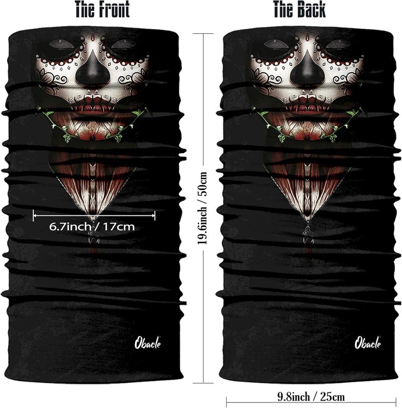 Obacle Skull Face Mask for Women - Image 3