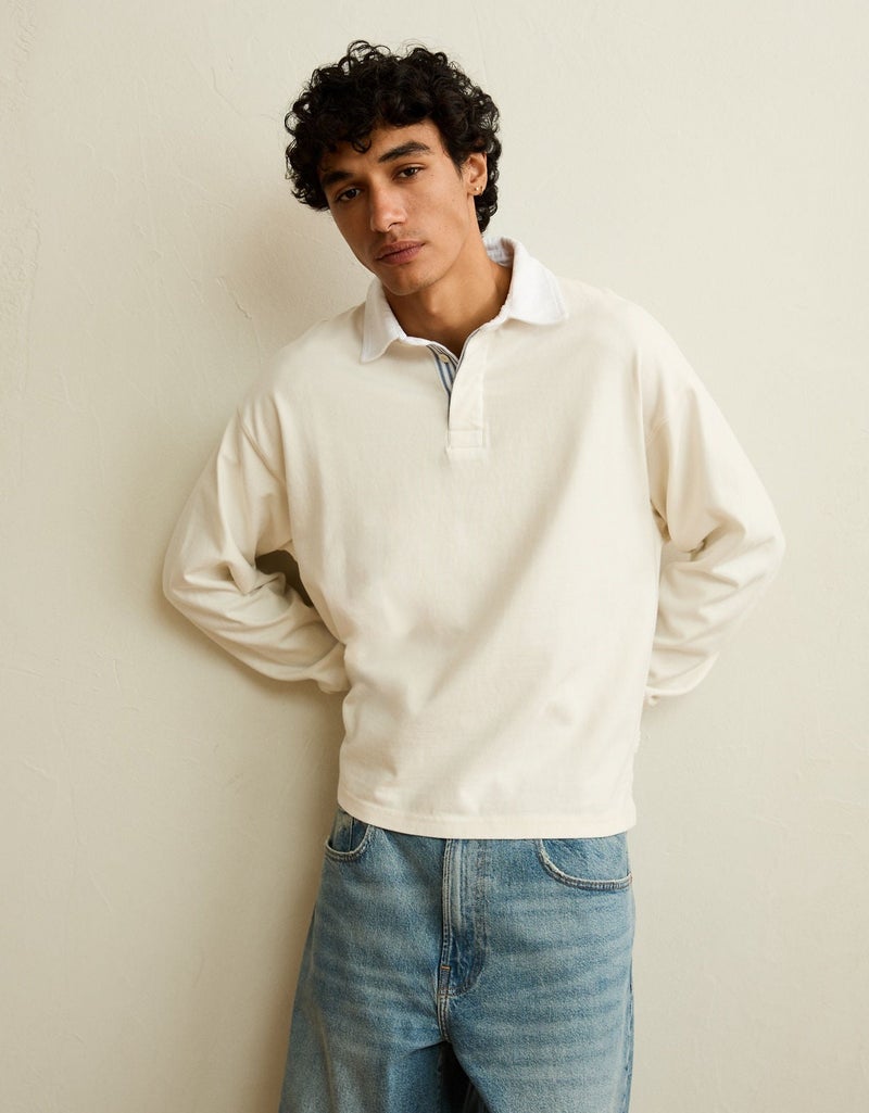 American Eagle AE Boxy Fit Rugby - Image 4