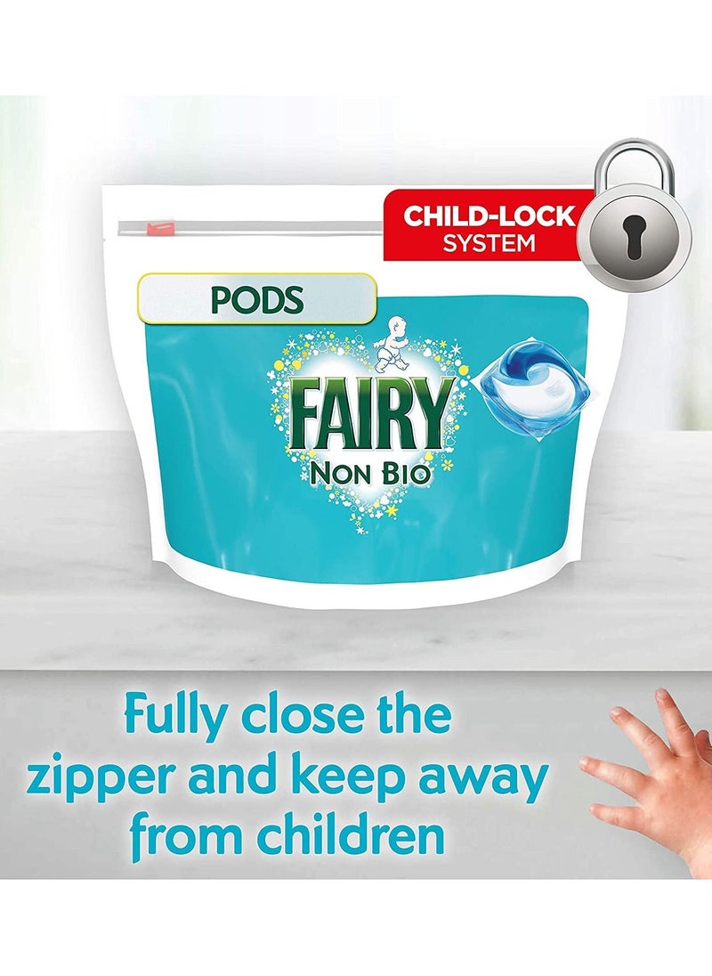 Fairy - Non-Bio 3-in-1 Washing Tablets/Capsules For Sensitive Skin Laundry detergent  60 loads - Image 1