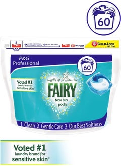 Non-Bio 3-in-1 Washing Tablets/Capsules For Sensitive Skin Laundry detergent  60 loads