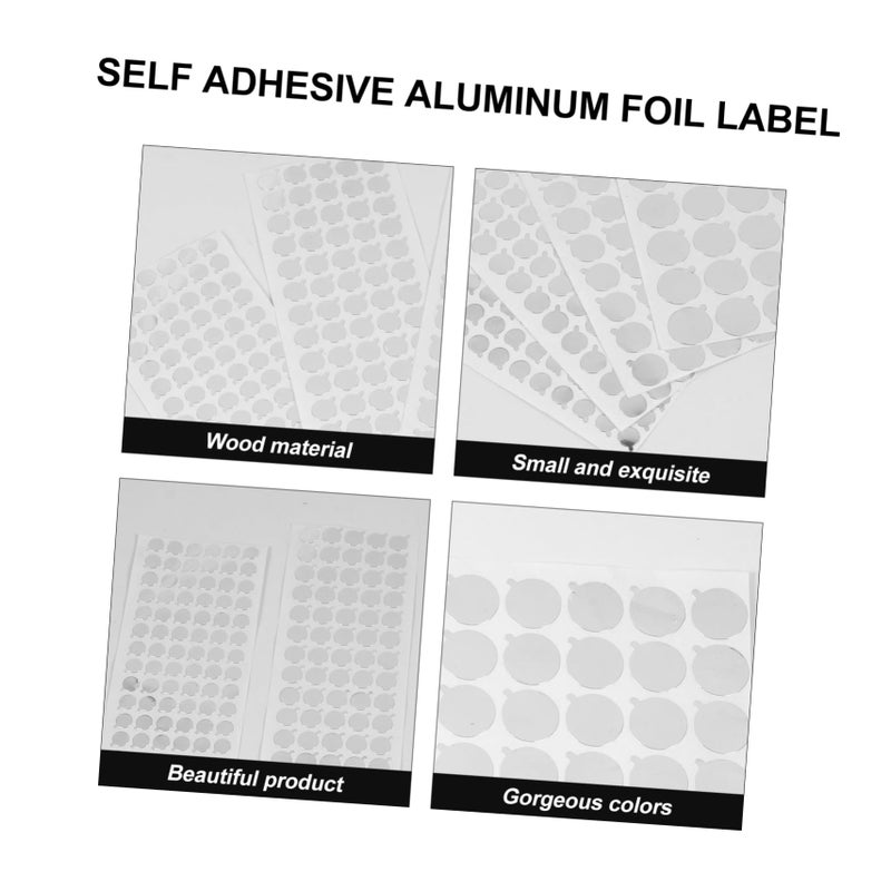 Aluminium Foil Sealing Stickers Self Adhesive Labels For Essential Oil Bottles 6 Sheets 1 Pack - Image 3