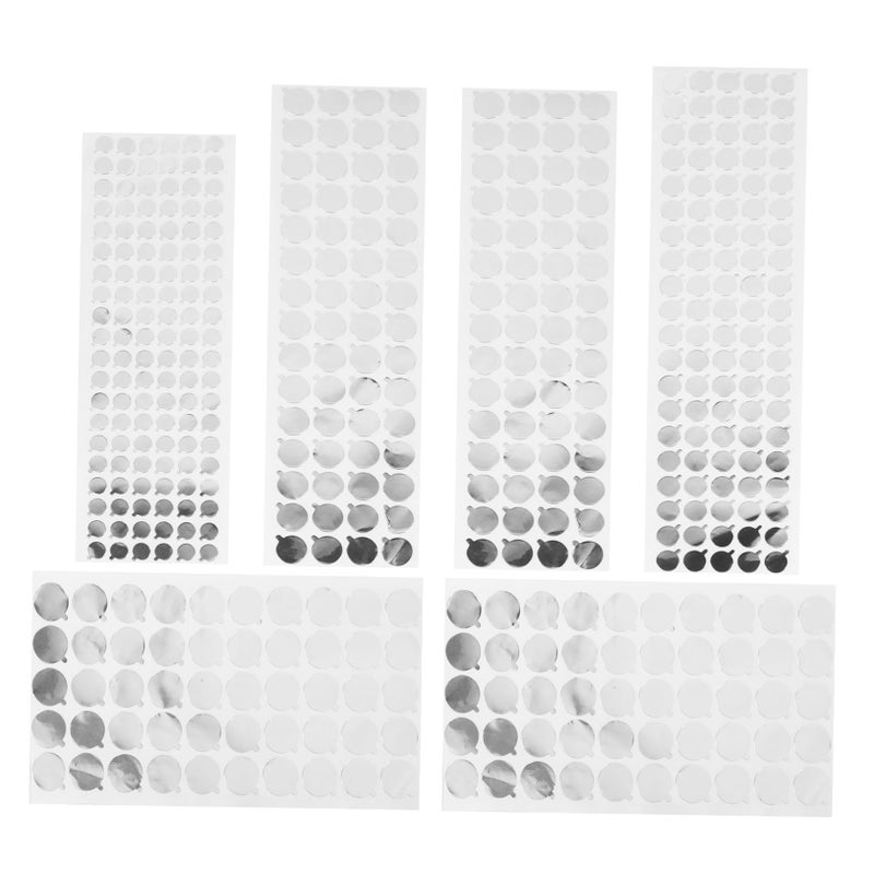 Aluminium Foil Sealing Stickers Self Adhesive Labels For Essential Oil Bottles 6 Sheets 1 Pack - Image 2