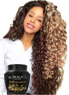 SKALA Treatment Cream and Conditioner Hair with Argan Oil Nutrition Restorative and Moisturizing for Dry and Dull Hair 1000g  - Image 4