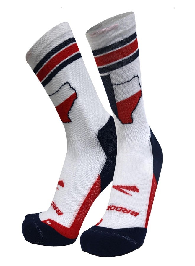 Brooks Ghost Crew Socks I Performance Running Cushioned Socks with Arch Support for Men & Women - Texas23 - Medium - Image 1