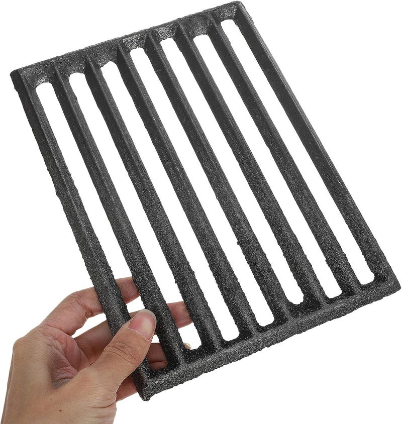 Cast Iron Fire Grate for Stove 21.5x16cm Thickened Metal Stove Fire Grate High Temperature Resistant for Barbecue and Firewood - Image 4