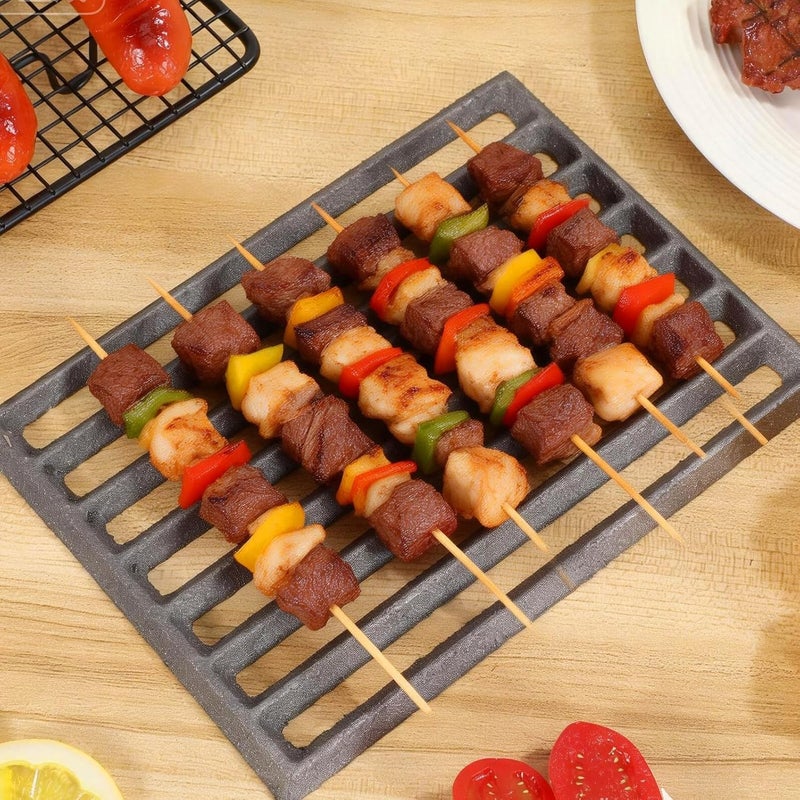 Cast Iron Fire Grate for Stove 21.5x16cm Thickened Metal Stove Fire Grate High Temperature Resistant for Barbecue and Firewood - Image 5